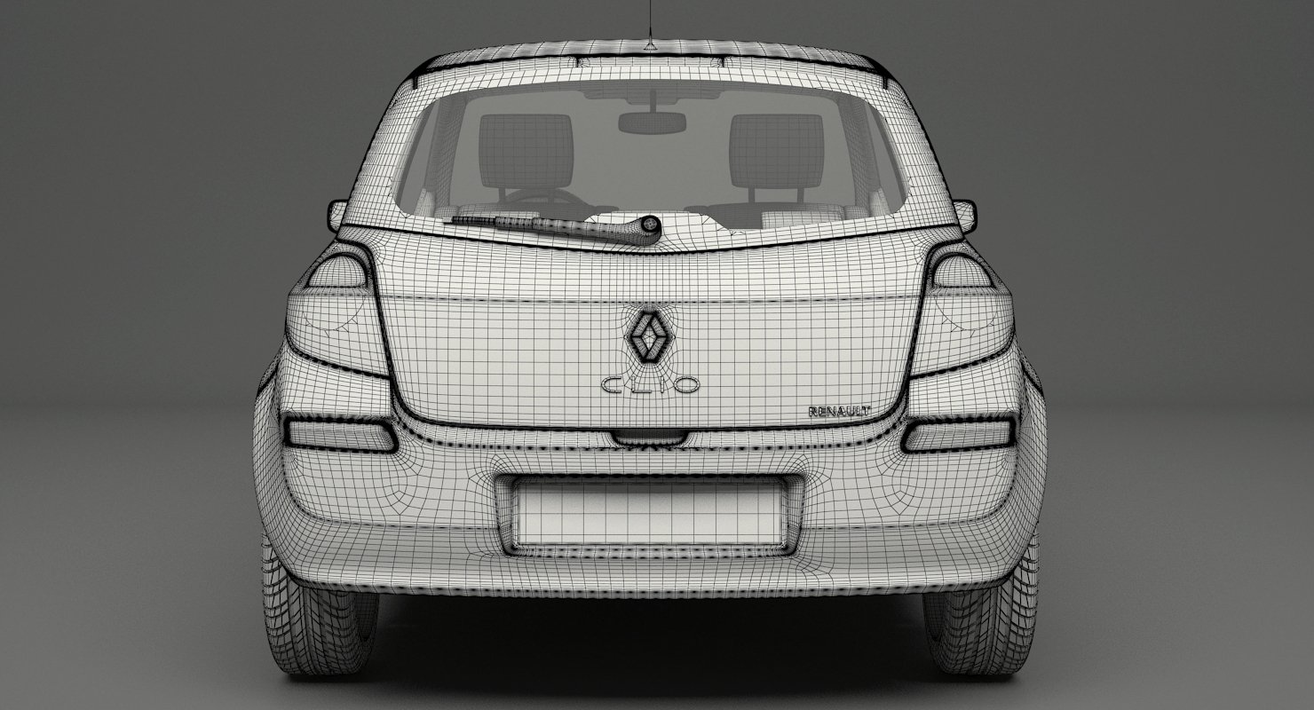 Renault Clio III 3D Model $199 - .c4d .obj .3ds .fbx .max - Free3D