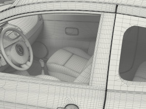 renault clio 3-door hatchback Model 3D