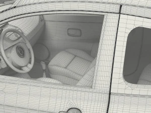 renault clio 3-door hatchback 3D Model