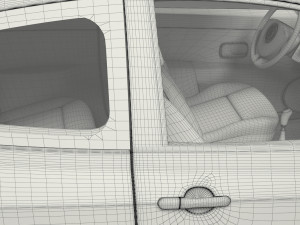 renault clio 3-door hatchback Model 3D