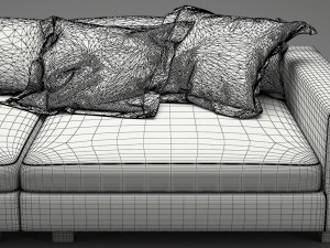 photorealistic sofa 023 3Dモデル