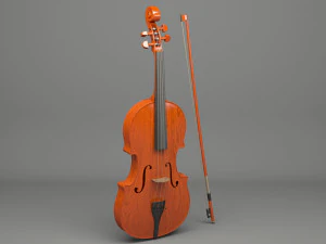 generic violin 01 3D Model