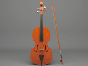 generic violin 01 3D Model