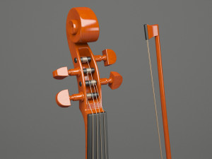 generic violin 01 3D Model