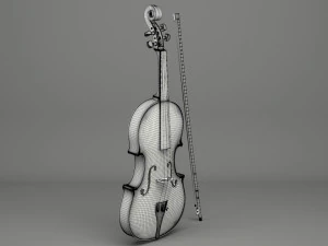 generic violin 01 3D Model