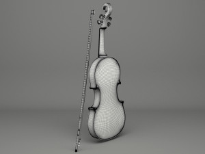 generic violin 01 3D Model