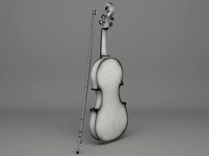 generic violin 01 3D Model