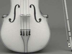 generic violin 01 3D Model