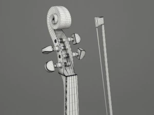 generic violin 01 3D Model