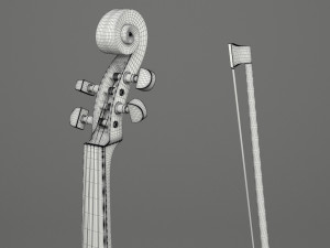 generic violin 01 3D Model