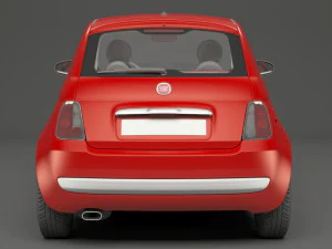 fiat 500 hatchback 3D Model