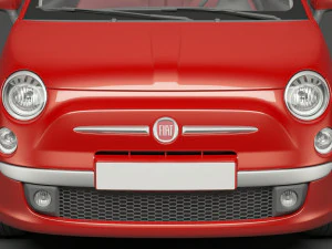 fiat 500 hatchback 3D Model