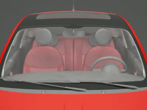 fiat 500 hatchback 3D Model