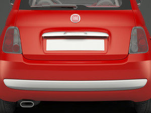fiat 500 hatchback 3D मॉडल