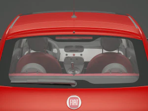 fiat 500 hatchback 3D Model