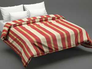photorealistic bed set 013 Modèle 3D