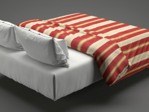 photorealistic bed set 013 Modèle 3D