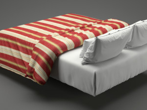 photorealistic bed set 013 Modèle 3D