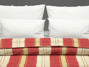 photorealistic bed set 013 3D Model