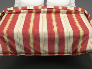 photorealistic bed set 013 Modèle 3D