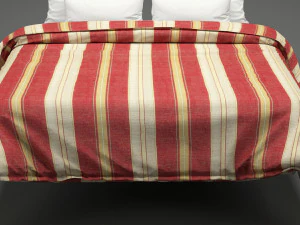 photorealistic bed set 013 3D Model