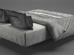 photorealistic bed set 013 Modèle 3D