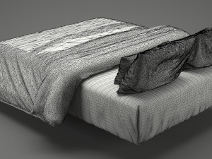 photorealistic bed set 013 Modèle 3D