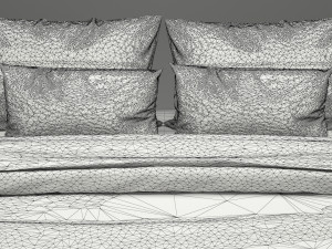 photorealistic bed set 013 Modèle 3D