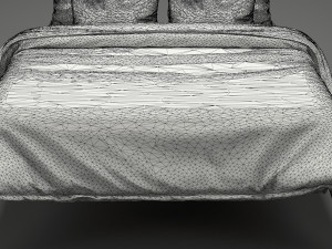 photorealistic bed set 013 Modèle 3D