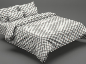 photorealistic bed set 013 Modèle 3D