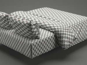 photorealistic bed set 013 Modèle 3D