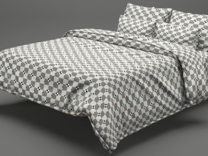 photorealistic bed set 013 Modèle 3D