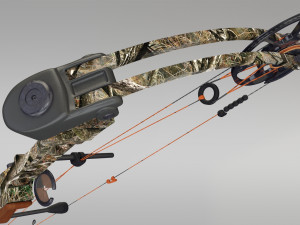 compound bow with arrow Model 3D