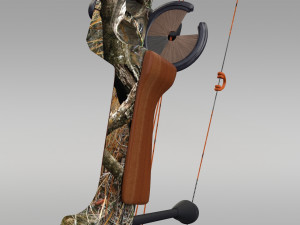 compound bow with arrow Model 3D