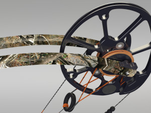 compound bow with arrow Model 3D