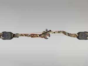 compound bow with arrow Model 3D