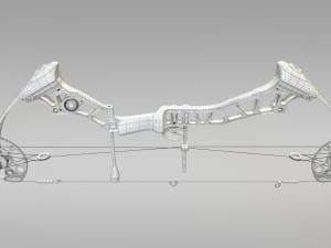 compound bow with arrow Model 3D