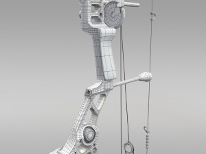 compound bow with arrow Model 3D