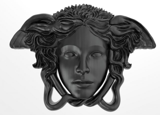 versace medusa pendant Modelo de impresión 3D .c4d .max .obj .3ds .fbx .stl .blend 