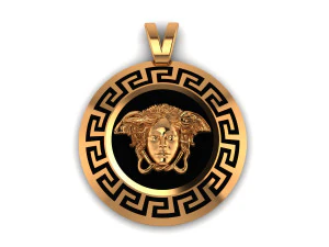 versade medusa necklace enamel necklace 3D Print Model