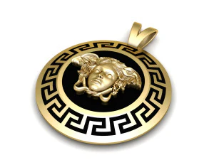 versade medusa necklace enamel necklace 3D Print Model