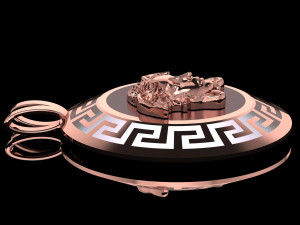 versade medusa necklace enamel necklace 3D-Druckmodell