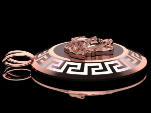 versade medusa necklace enamel necklace 3D Print Model