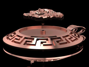 versade medusa necklace enamel necklace 3D Print Model
