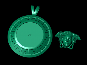 versade medusa necklace enamel necklace 3D-Druckmodell