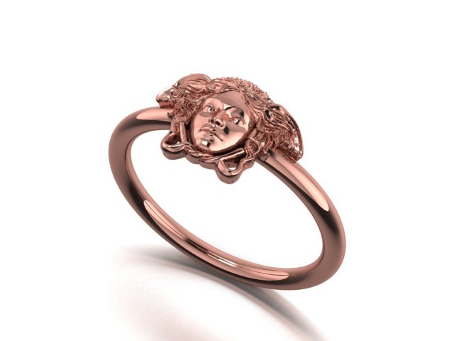 versace medusa ring 3D प्रिंट मॉडल .c4d .max .obj .3ds .fbx .stl .blend 