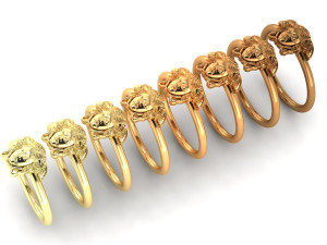 versace medusa ring 3D प्रिंट मॉडल