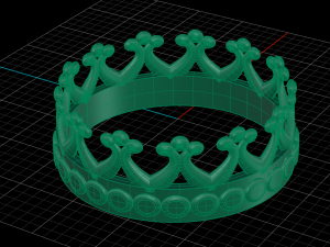 crown ring 01 3D Модель