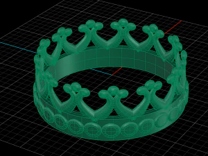 crown ring 01 3D Model