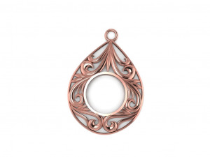 locket pendant 3Dモデル